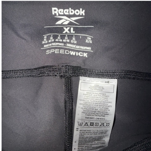Reebok Lux 3/4 Capri Leggings - Black XL - Picture 6 of 10